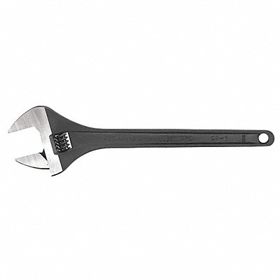 WESTWARD 31D019 Adjustable Wrench CV Steel Black Phosphate 24