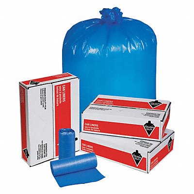 TOUGH GUY 31DK89 Biohazard Bags 33 gal Blue PK250