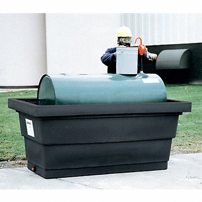 ENPAC 5275BKD Tank Containment Unit with Drain Black