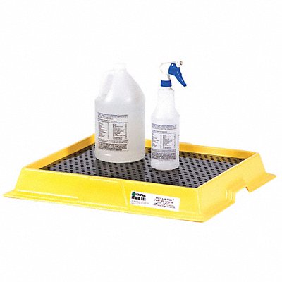 ENPAC 5248YE Spill Tray Black/Yellow 2.5 gal HDPE