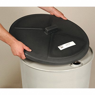 ENPAC 3065BK Drum Cover Black Polyethylene 55 gal
