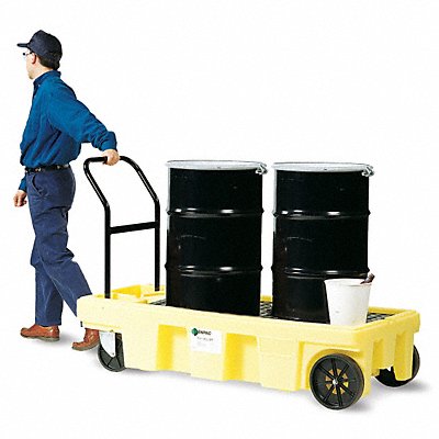ENPAC 5200YE Drum Spill Platform Cart Yellow 500 lb.