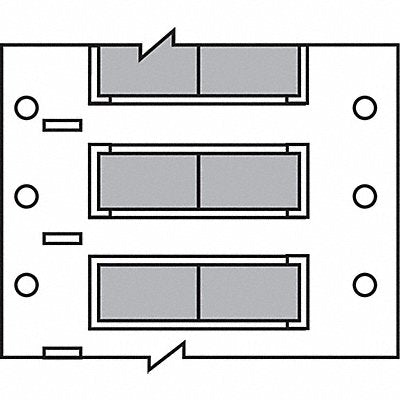 BRADY PS125150GY2 Wire Marking Sleeves 0.75In W 0.235In L