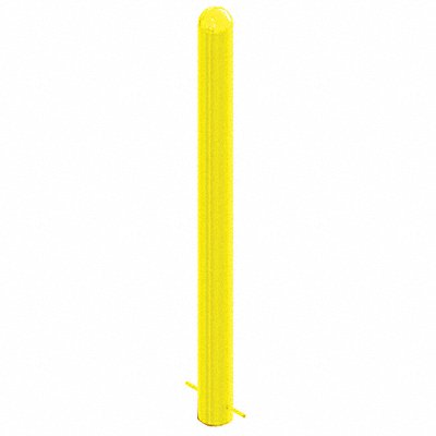 GRAINGER 3X36EMB Bollard 48 3/5 in H Yellow Carbon Steel