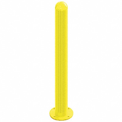 GRAINGER 3X36SURFACE Bollard 37 in H Yellow Carbon Steel