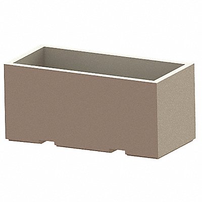 PETERSEN MFG. P78X36X36 Security Planter Concrete 36 in H