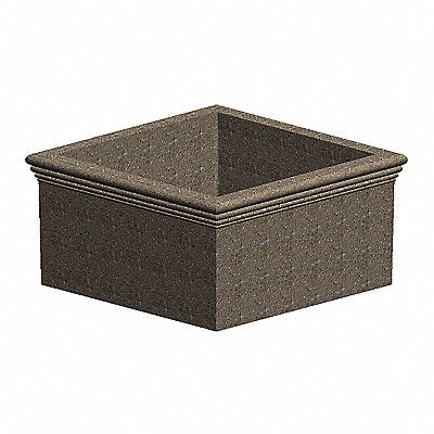 PETERSEN MFG. PSQ72 Security Planter Concrete 36 in H
