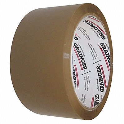 GRAINGER 31HJ38 Carton Sealing Tape Tan Hand PK24