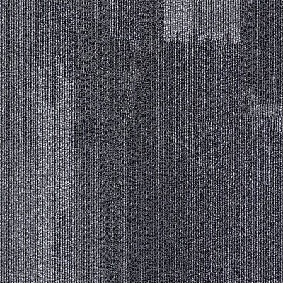 GRAINGER 31HL84 Carpet Tile 19-11/16in. L Dark Grey PK20