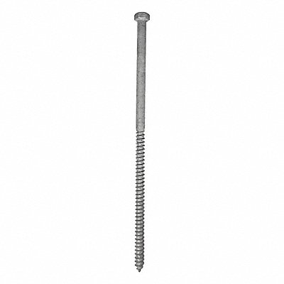 GRAINGER U084500371000 Hex Lag Screw 3/8 Galvanize 10 L PK50