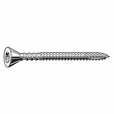 GRAINGER U302510190350 Deck Screw #10 Steel 3 1/2 L PK200