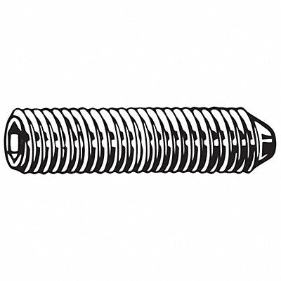 GRAINGER M078000600020 Socket Set Screw Grubscrew Cone Point M6-1 20mm L PK100
