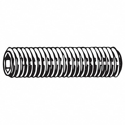 GRAINGER M512400600008 Socket Set Screw Grubscrew Flat Pt Type M6-1 PK25
