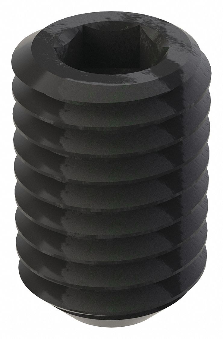GRAINGER U078100500075 Socket Set Screw Grubscrew Flat Point 1/2 -13 3/4 L PK25