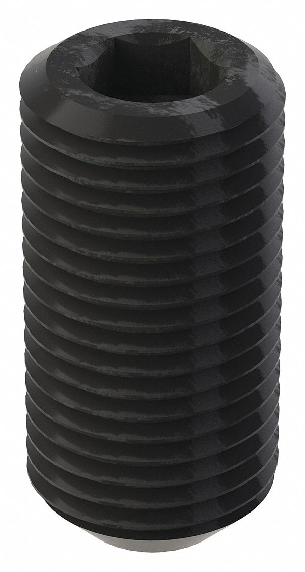 GRAINGER U078520500100 Socket Set Screw Grubscrew Cup Point Type 1/2 -20 1 L PK25