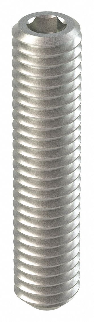 GRAINGER M512400300014 Socket Set Screw Grubscrew Flat Point M3-0.5 14mm L PK100