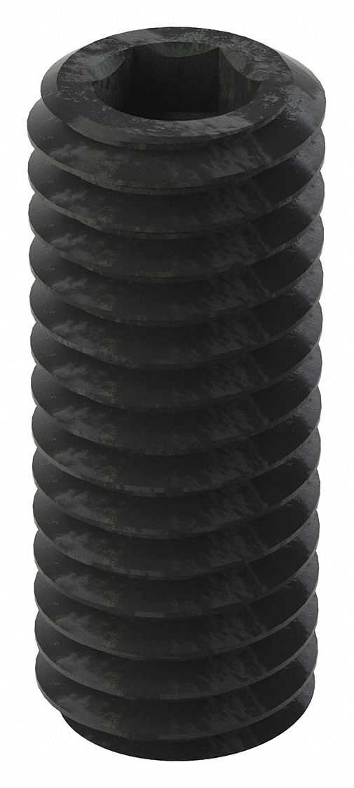 GRAINGER U078000370100 Socket Set Screw Grubscrew Cone Point 3/8 -16 1 L PK100