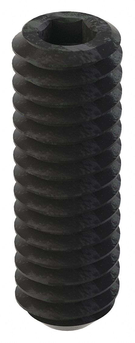 GRAINGER U078100160050 Socket Set Screw Grubscrew Flat Point #8-32 1/2 L PK100