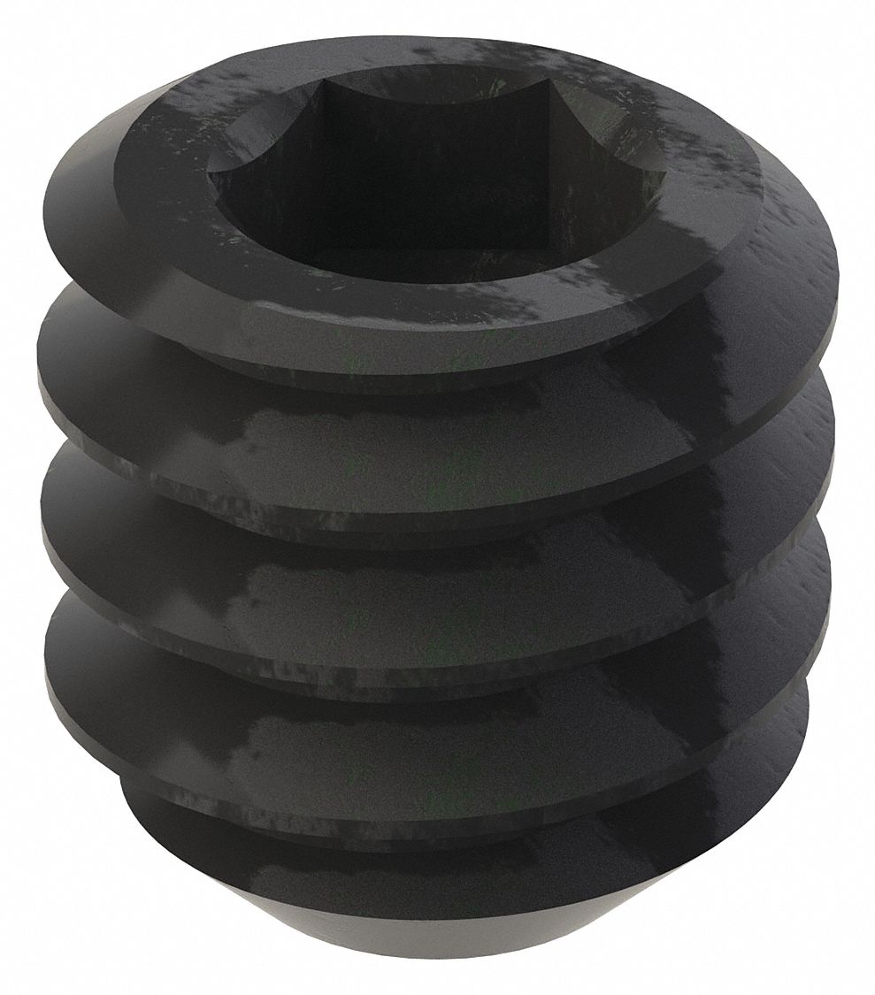 GRAINGER U078100190018 Socket Set Screw Grubscrew Flat Point #10-24 3/16 L PK100
