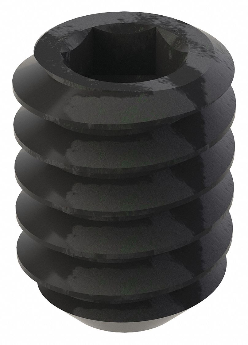 GRAINGER U078100190025 Socket Set Screw Grubscrew Flat Point #10-24 1/4 L PK100