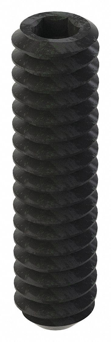 GRAINGER U078100190075 Socket Set Screw Grubscrew Flat Point #10-24 3/4 L PK100