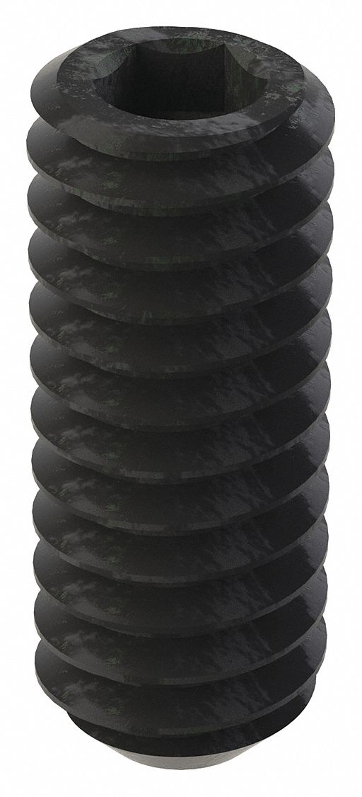 GRAINGER U078100250062 Socket Set Screw Grubscrew Flat Point 1/4 -20 5/8 L PK100