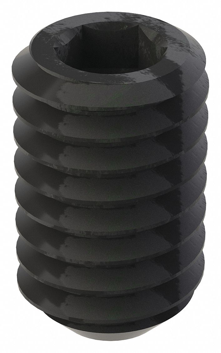 GRAINGER U078100310050 Socket Set Screw Grubscrew Flat Point 5/16 -18 1/2 L PK100