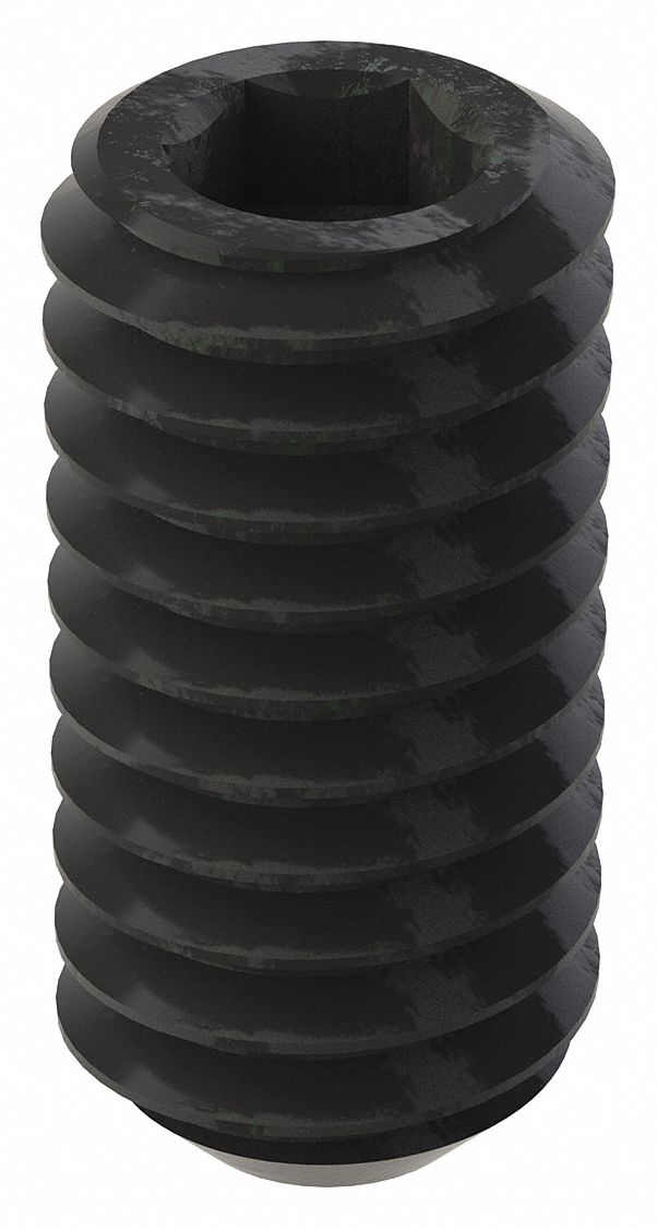 GRAINGER U078100310062 Socket Set Screw Grubscrew Flat Point 5/16 -18 5/8 L PK100