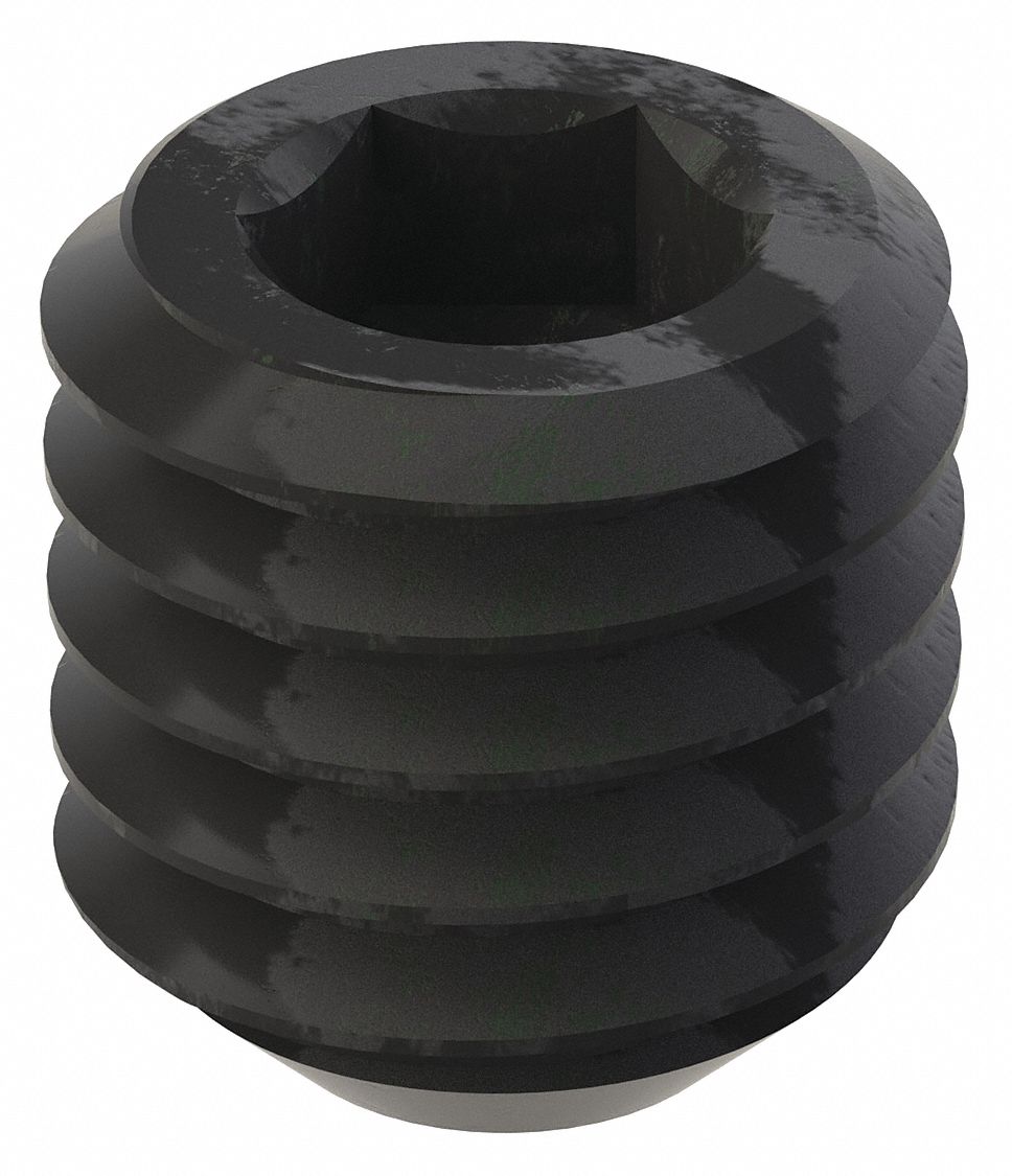 GRAINGER U078100370037 Socket Set Screw Grubscrew Flat Point 3/8 -16 3/8 L PK100