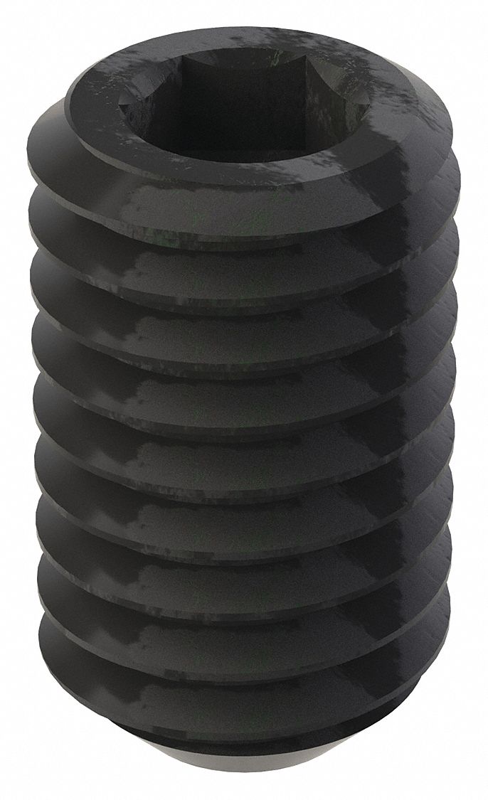 GRAINGER U078100370062 Socket Set Screw Grubscrew Flat Point 3/8 -16 5/8 L PK100