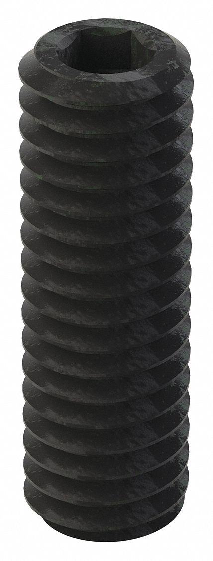 GRAINGER U078450310100 Socket Set Screw Grubscrew Oval Point 5/16 -18 1 L PK100