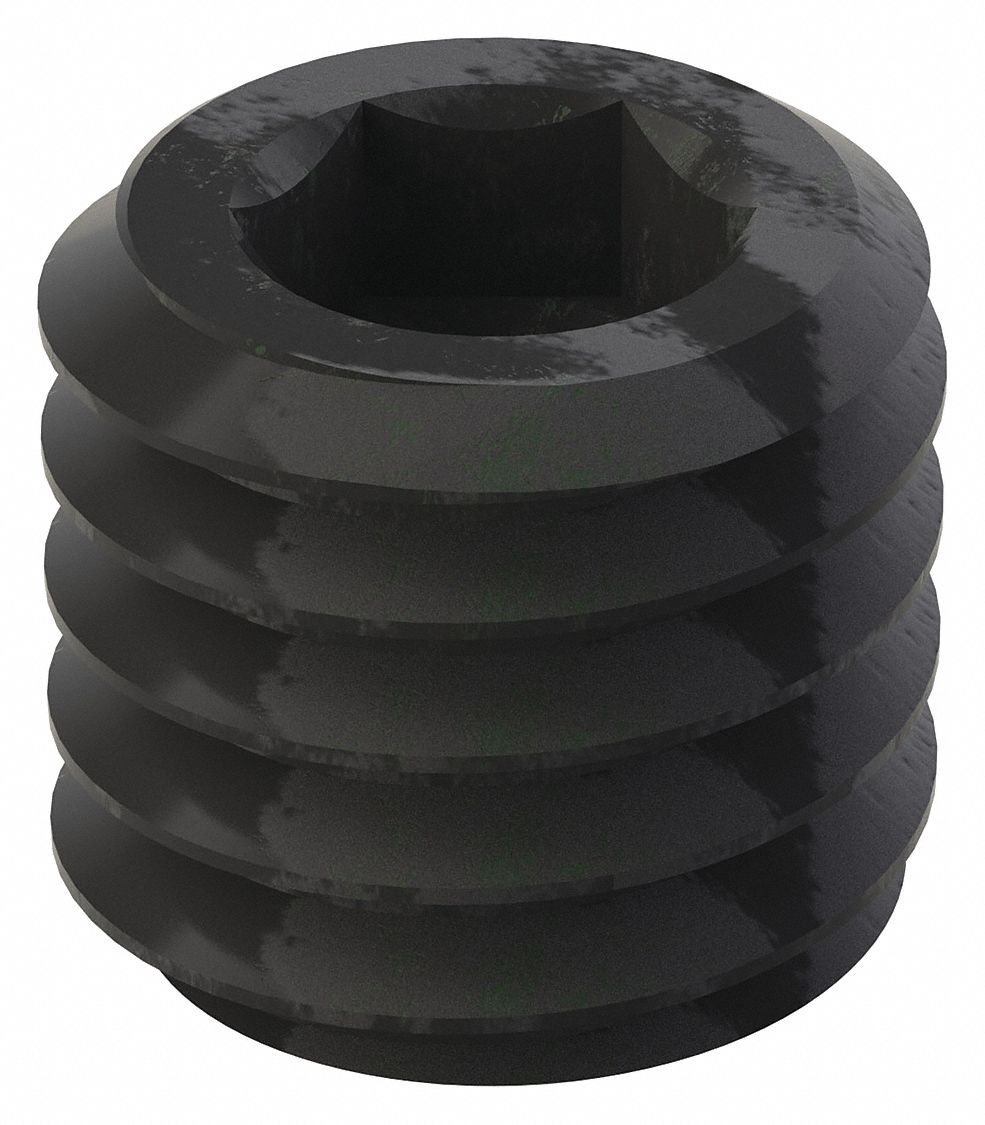 GRAINGER U078450370037 Socket Set Screw Grubscrew Oval Point 3/8 -16 3/8 L PK100