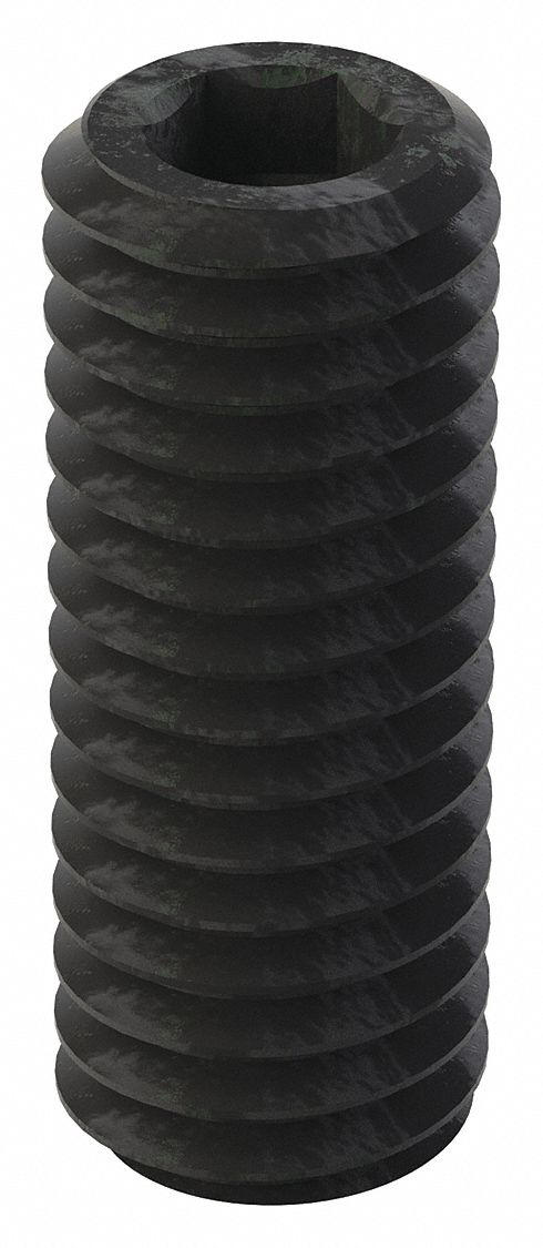 GRAINGER U078450370100 Socket Set Screw Grubscrew Oval Point 3/8 -16 1 L PK100