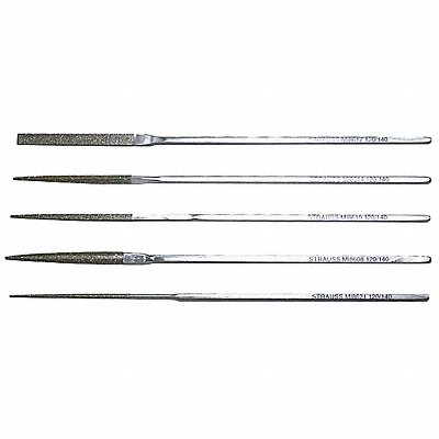 STRAUSS MI8632D91 Escapement File Set Swiss 5 Pieces