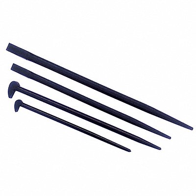 WESTWARD 31MA33 Pry Bar Curved High Carbon Steel 4 pcs.