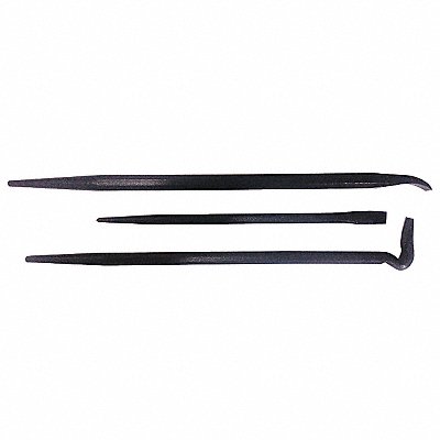 WESTWARD 31MA40 Pry Bar Curved High Carbon Steel 3pcs.