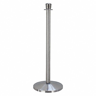QUEUEWAY QWAY3103S Urn Top Rope Post Satin Stainless Steel