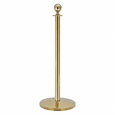 QUEUEWAY QWAY3122P Ball Top Rope Post Polished Brass 39 in.