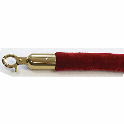 QUEUEWAY QWAYROPE2162P Barrier Rope 1-1/2 In x 6 ft Red