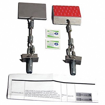 QUAKEHOLD! RF4X4CABLE Adhesive Plate Assembly Floor Bracket
