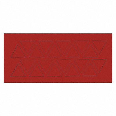 MAGNA VISUAL FI323 Magnetic Triangles 3/4 in W Red PK20
