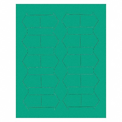 MAGNA VISUAL FI426 Magnetic Arrows 3/4 in W Green PK20