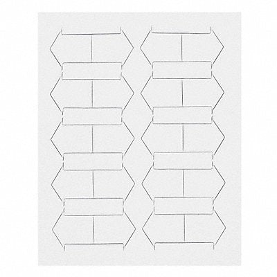 MAGNA VISUAL FI421 Magnetic Arrows 3/4 in W White PK20