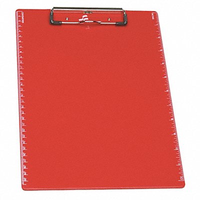 ABILITY ONE 7520010000000 Clipboard Letter Size Plastic Red