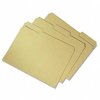 ABILITY ONE 7530020000000 Folder Letter 1/3 Cut Rcycld Yellw PK100
