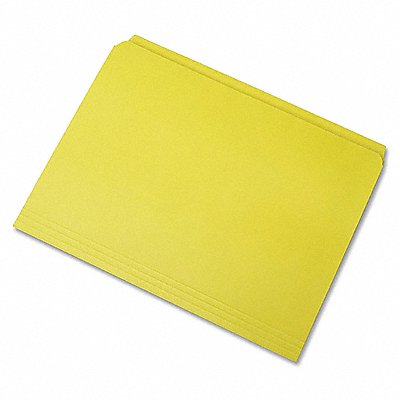 ABILITY ONE 7530010000000 Folder Letter Straight Cut Yellow PK100