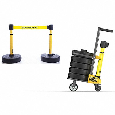 BANNER STAKES PL4004 PLUS Barricade Yellow Auth Personnel