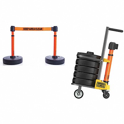 BANNER STAKES PL4015 PLUS Barricade Orange Keep Area Clear