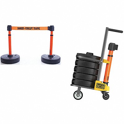 BANNER STAKES PL4017 PLUS Barricade Orange Forklift Traffic