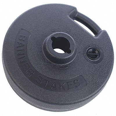 BANNER STAKES PL4024 Plastic Banner Base 3 H Black